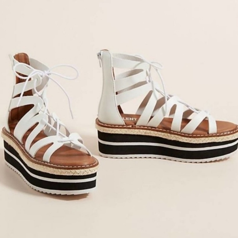 Anthro Silent D Boho Platform Sandal 8.5